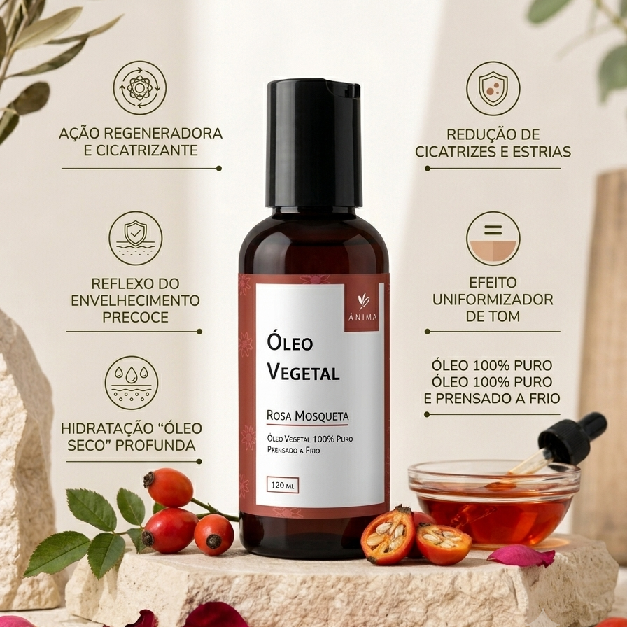 Óleo Vegetal de Rosa Mosqueta