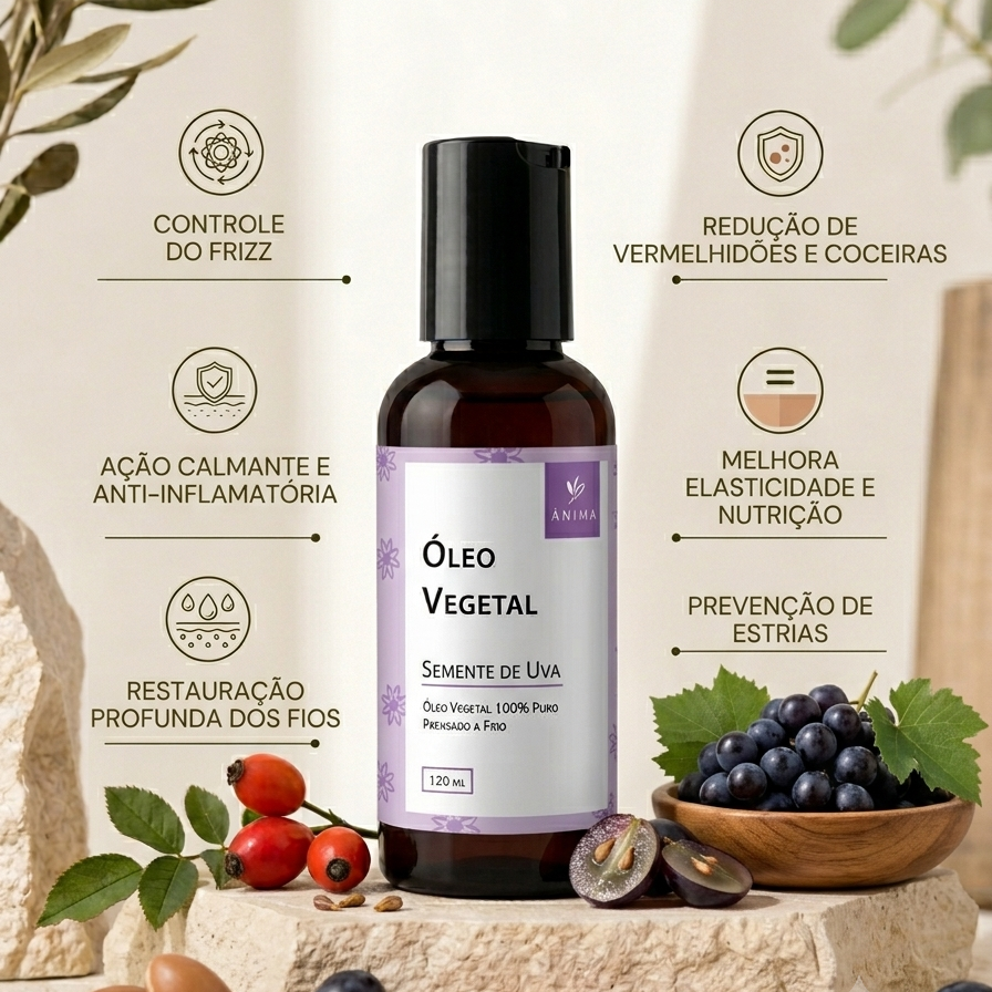 Óleo Vegetal de Semente de Uva