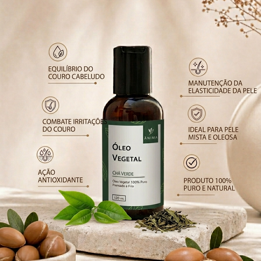 Óleo vegetal de Chá Verde